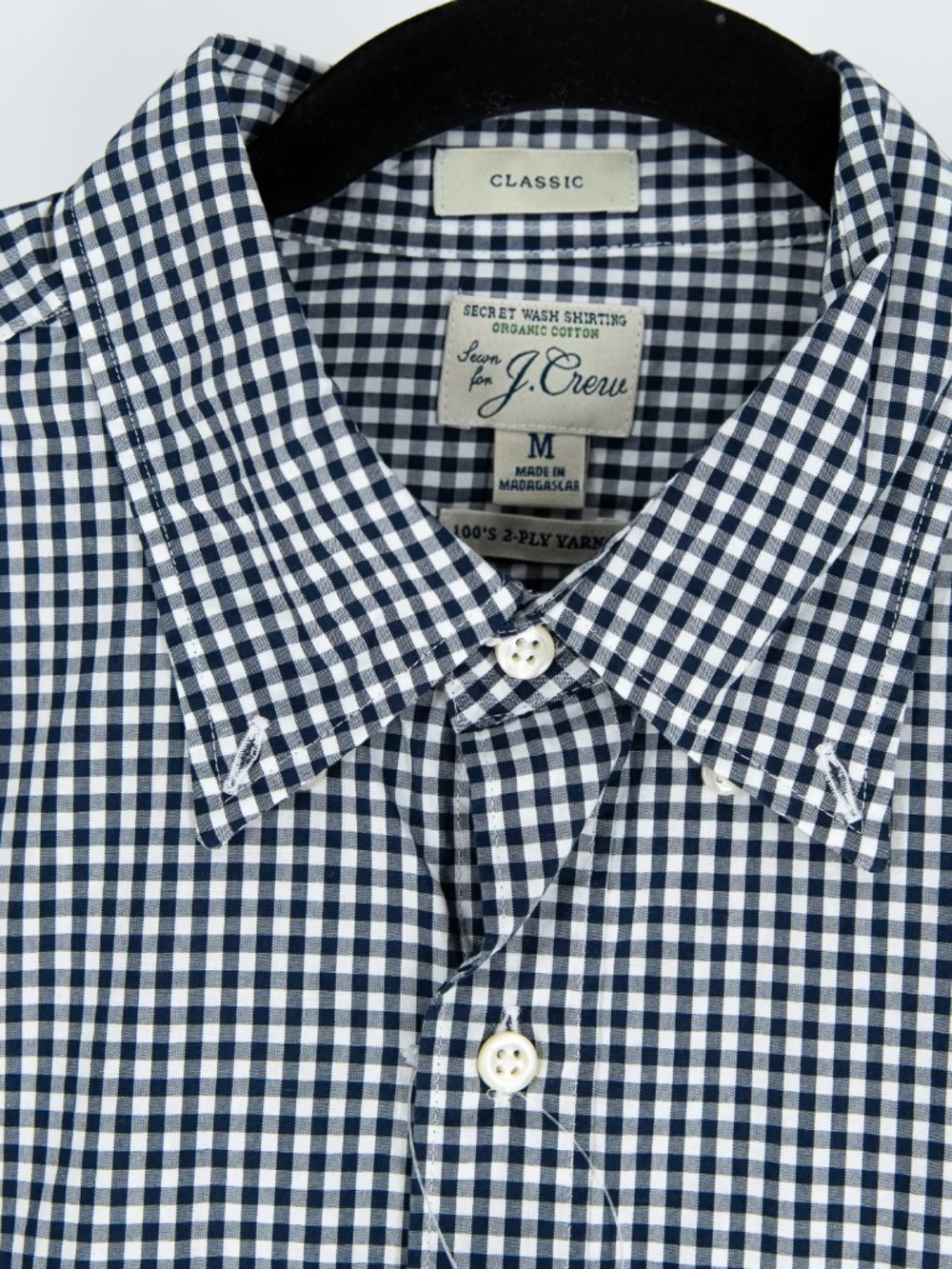 NEW J. Crew Men's Secret Wash Organic Cotton Poplin Button Down Dress Shirt M